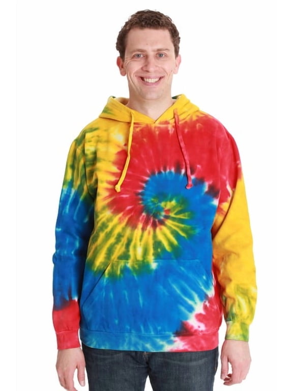 #followme Tie Dye Pullover Hoodie for Men and Women Fleece Hooded Sweatshirt (Tie Dye, Small)