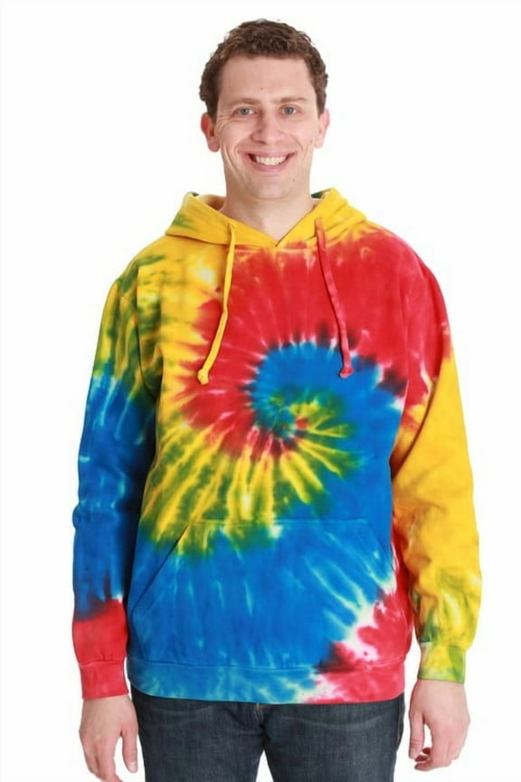 #followme Tie Dye Pullover Hoodie for Men and Women Fleece Hooded Sweatshirt (Tie Dye, Small)