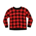 thumbnail image 1 of #followme Ugly Christmas Sweaters for Girls 68601-363-7-8 (Buffalo Plaid, Girls 6X), 1 of 2