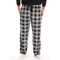 thumbnail image 1 of #followme Ultra Soft Fleece Men's Plaid Pajama Pants with Pockets (Black & Grey Buffalo Plaid, XXX-Large), 1 of 3
