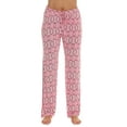 thumbnail image 1 of #followme Ultra Soft Solid Stretch Jersey Pajama Pants for Women (Coral - Aztec, 2X), 1 of 3