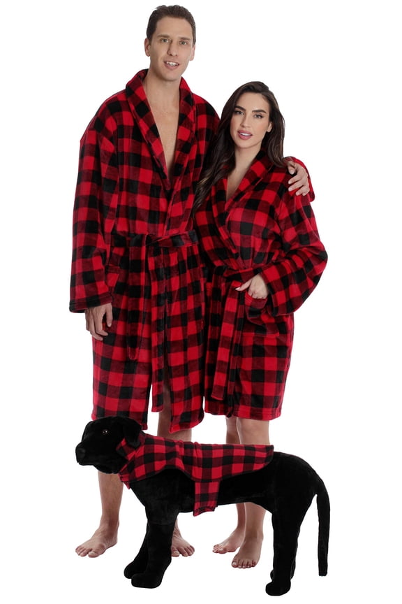 #followme Ultra Soft Velour Robes for Men 6748-10195-XXXL