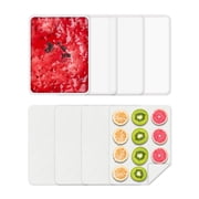 Food Dehydrator Silicone Trays 8pcs Mesh Dehydrator Mats Reusable Non Stick Silicone Sheets 12.52 x 9.84in for Liquids,Fruit Leather,Herbs,Meat and Yogurt