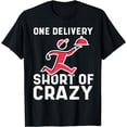 thumbnail image 1 of food delivery driver costume for courier service worker T-Shirt, 1 of 4