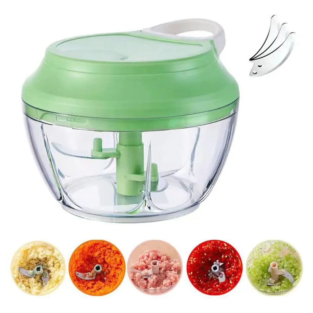 food onion chopper hand crank food processor pepper vegetable nuts