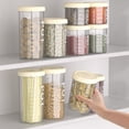 thumbnail image 1 of food storage containers, pantry storage containers,dry food storage containers, canisters with airtight lids 2pc, 1 of 8