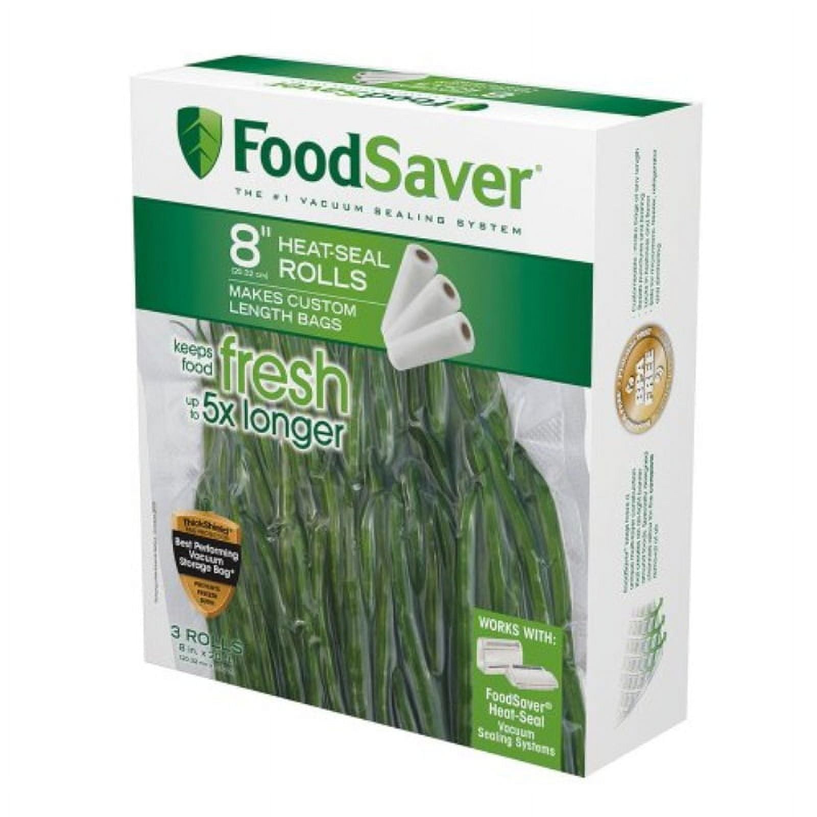 FoodSaver BPA-Free 8" x 20' Vacuum Seal Roll, 3-Pack