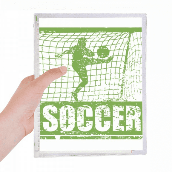 football player scores goal football notebook loose diary refillable journal statiry