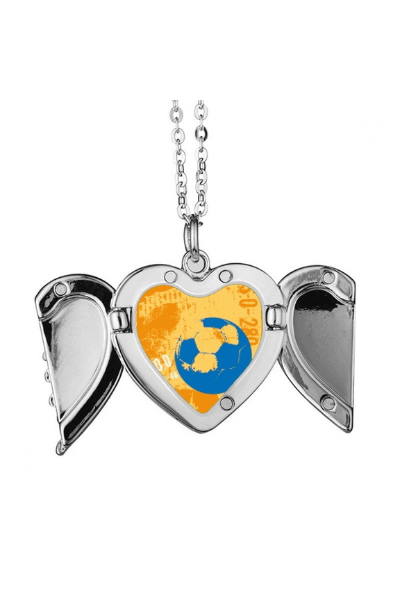 football soccer sports us angel wings necklpendant fashion