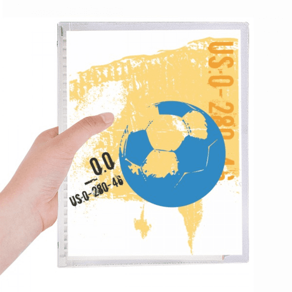 football soccer sports us notebook loose diary refillable journal statiry
