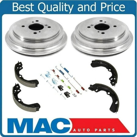 for 02-07 Suzuki Aerio 99-02 Esteem (2) Brake Drums & Brake Shoes & Rear Spring