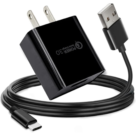 for 10FT 18W QC3.0 USB C Charger for Samsung Galaxy Tab A9+ A9 S6 Lite A7 A8, Fast Charging Cord & Adapter