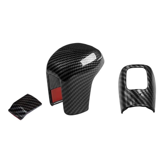 for 10Th 2016-2020 Car Carbon Fiber Gear Shift Knob Cover Lever Trim Shift Sticker Accessories