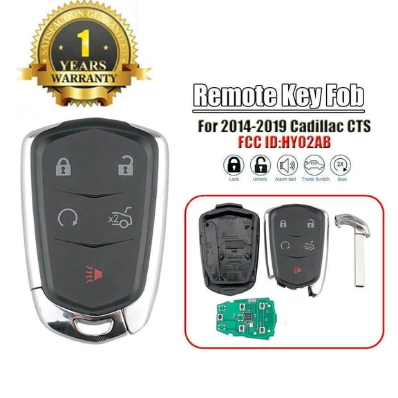 for 14 2015 2016 2017 2018 2019 Cadillac CTS XTS ATS Keyless Remote Car Key Fob