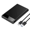 thumbnail image 1 of for 2.5 SSD Case- USB3.1 Hard Disk Adapter Enclosure Box for Laptop PC 2.5inch - Mobile 2.5, 1 of 9