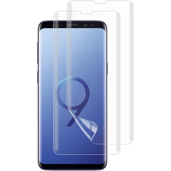 for (2 Pack) Screen Protector For Samsung Galaxy S9 (Not Glass), Flexible Soft TPU Film, Case Friendly