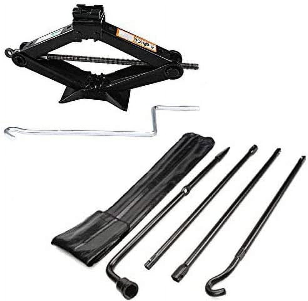 Heavy-Duty Spare Tire Tool Kit For Ford Super Duty Trucks (2008-2016) - Complete Jack & Lug Wrench Set With Leather Case