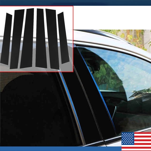 for 2007 2008 2009 2010 2011 HONDA CRV CR-V Pillar Post Window Door Trim Cover F