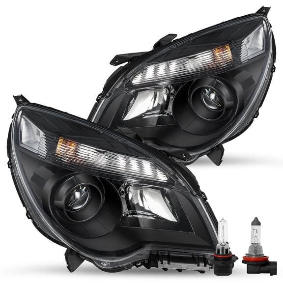 for 2010-2015 Chevy Equinox Projector Halogen Headlights Set