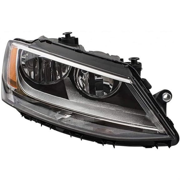 for 2011 to 2018 Volkswagen JETTA_(TYPE-6)  Right Passenger RH Headlamp Assembly, Sedan