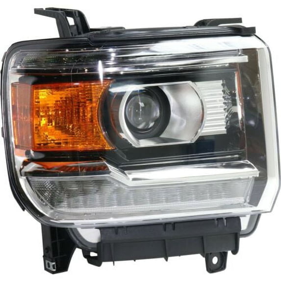 for 2014 to 2015 GMC Sierra 1500 Right Passenger RH Headlamp Assembly , Halogen, With LED