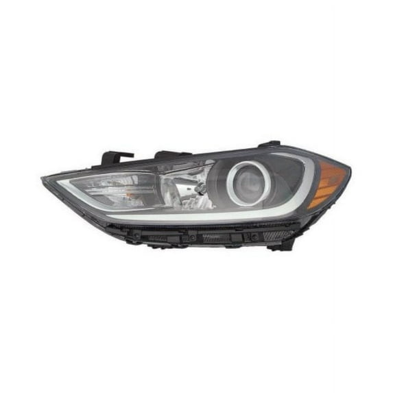 for 2017 to 2018 Hyundai Elantra Left Driver LH Headlamp Assembly , Halogen, W/ LED Daylight Running Lamps, USA BUILT