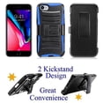 thumbnail image 1 of for 4.7" Apple iPhone 8 Case iPhone 7 Case Phone Case Belt Clip Holster 2 Kick Stands Hiking Hybrid Shock Shield Bumper Cover Blue, 1 of 4