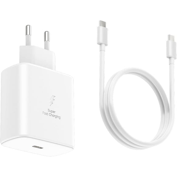 for 45W USB-C Super Fast Charger for Samsung Galaxy S24/S23/S22 Ultra/Plus, MacBook, iPad Pro | EU Travel Plug Adapter with 6.6ft Type C Cable