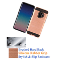 thumbnail image 1 of for 5.8" Samsung S9 Galaxy S 9 G960 Case Phone Case Brushed Hard Back Slip Resistant Dent Guard Hybrid Shield Layers Slim Shock Bumper Cover Rose, 1 of 4