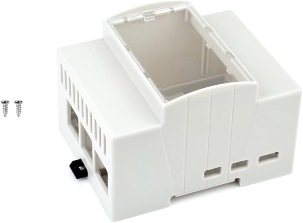 for 5 Case,DIN Rail ABS Case for 5, Compatible with Raspbeery Pi Expansion Board PoE HAT (F), RS485 CAN HAT, 2-CH RS485 HAT