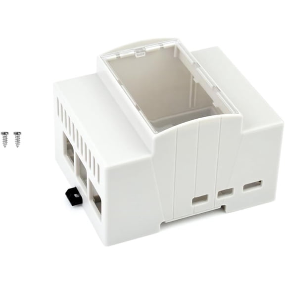 for 5 Case,DIN Rail ABS Case for 5, Compatible with Raspbeery Pi Expansion Board PoE HAT (F), RS485 CAN HAT, 2-CH RS485 HAT