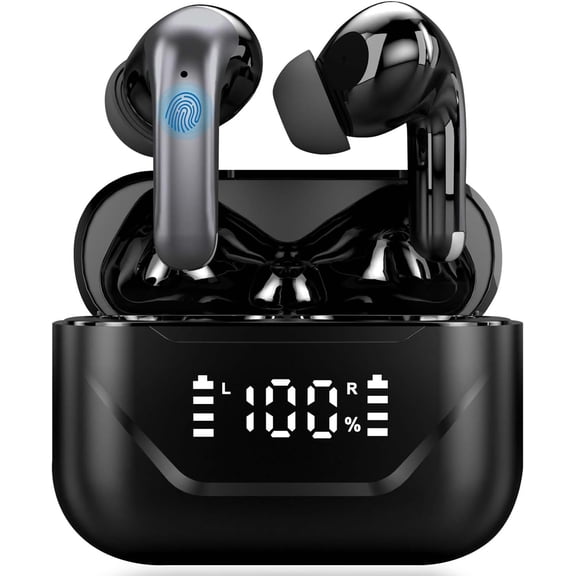 for A17 Pro 3-in-1 Real-Time Translator Earbuds, 144 Languages, Wireless Bluetooth, ANC, Digital Display, Black