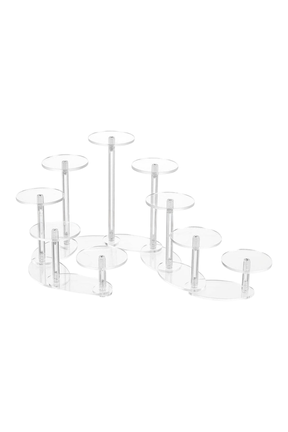 for Acrylic 9 Tiered Display Stand for Blind Boxes Figurines Cosmetics for Multi Layer