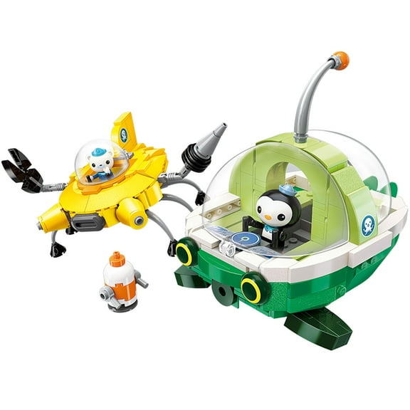 for Age 6+ Octonauts Building Block Rescue Ship GUP-E Guppy GUP-D Mobula Vehicle & Barnacles Peso 429pcs Building Brick Set-Without Original Box
