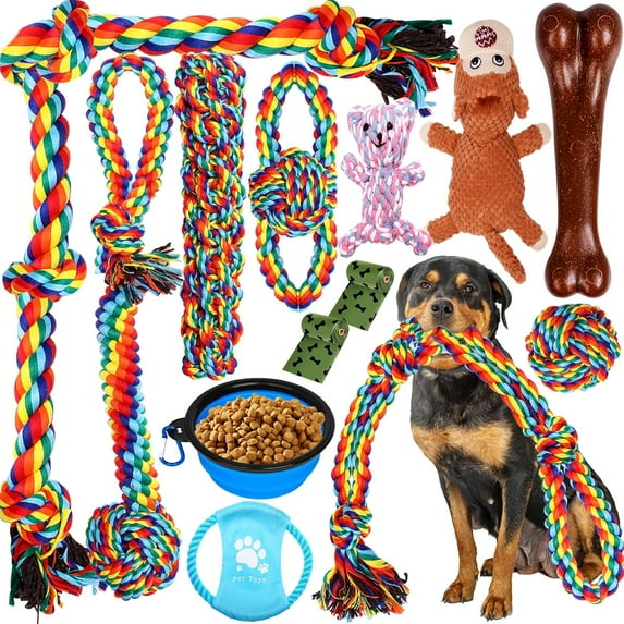 for Aggressive Chewers 13 ,Indestructible Tug of War for Small, Medium ...