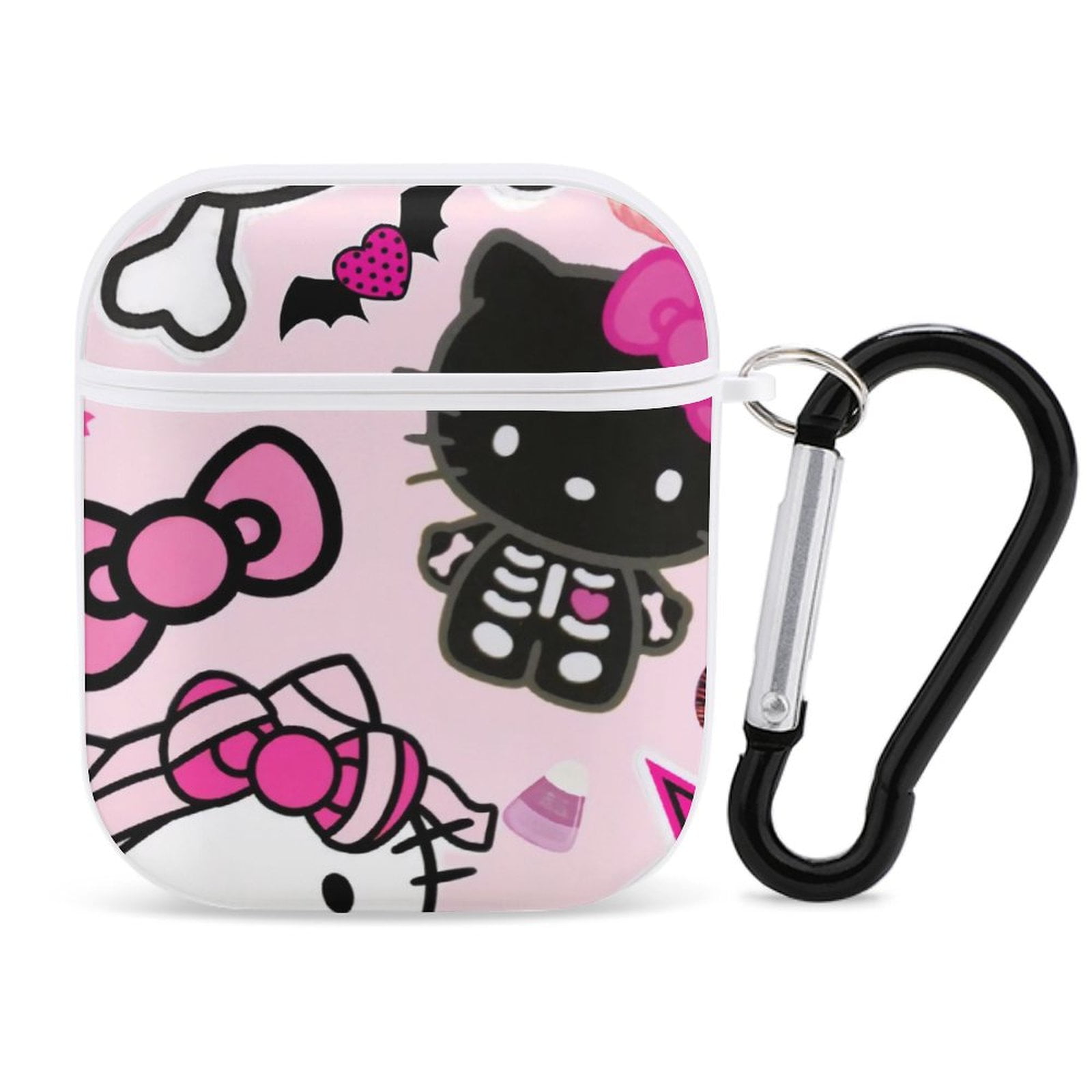for AirPods 2nd & 1st Generation Case Cover,Hello Kitty Skull AirPod