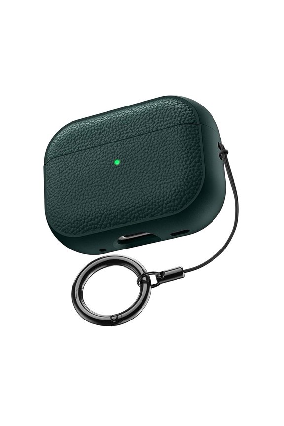 for Airpods Pro 3 Case, Soft TPU (Leather-Like Design) Drop Protection Cover, with Lanyard and Keyring, Apple Latest Airpods Pro 3