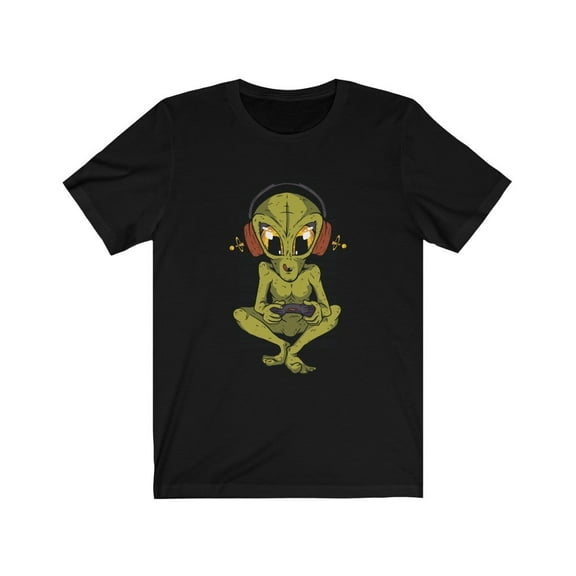 for Alien UFO Fan Alien Gamer UFO TShirt