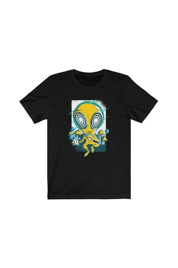 for Alien UFO Fan Psychedelic Alien UFO TShirt