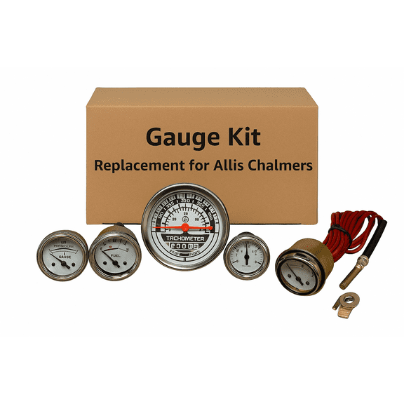 for Allis Chalmers Tachometer Gauge Fuel Gauge Amp Gauge Oil Pressure Gauge Kit 70200197 70240988 70240987 228818