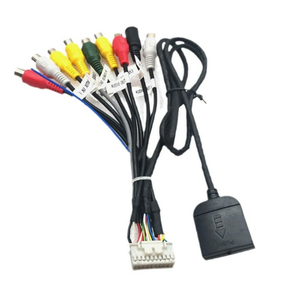 for Android Plug Car Stereo Radio RCA Output Wire Harness Cable W8Y9