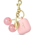 thumbnail image 1 of for Apple Airpods 4 Case Cover with Cherry Keychain for Women Soft Silicone Anti-Drop Wireless Charging Case for Gen 4 Airpods Cute Earbuds Cover, 1 of 14
