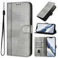 thumbnail image 1 of for Asus ROG Phone 9 Phone Case Wallet protective case leather Cover with magnetic closed cGrayit card slot shockproof protection phone case, 1 of 7