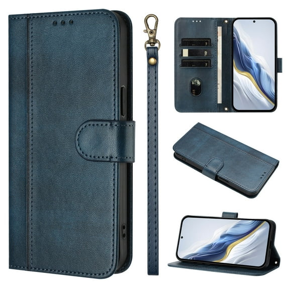 for BLU View 5 Pro Wallet Case, Leather Multiple Card Stand Business Protective Phone Cover