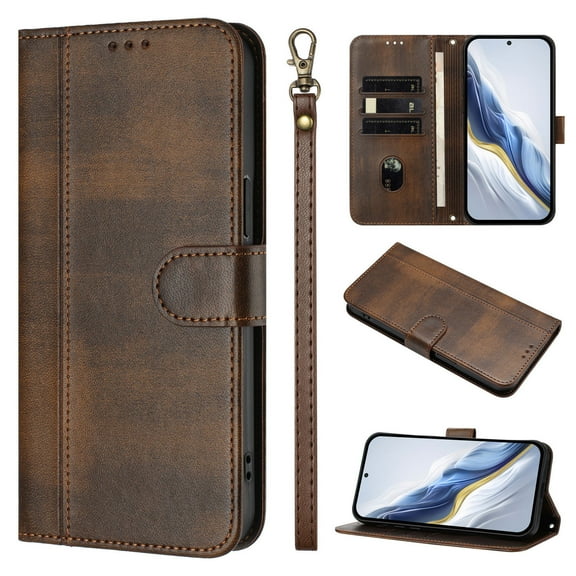 for BLU View 5 Pro Wallet Case, Leather Multiple Card Stand Business Protective Phone Cover