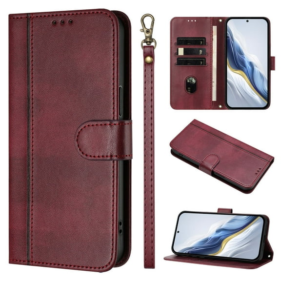for BLU View 5 Pro Wallet Case, Leather Multiple Card Stand Business Protective Phone Cover