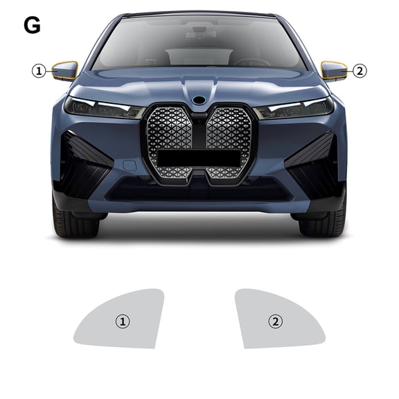 for BMW IX i20 2022 2023 PPF Car Paint Protection Film TPU Pre Cut Transparent Clear Headlight Rear View Mirror Sticker