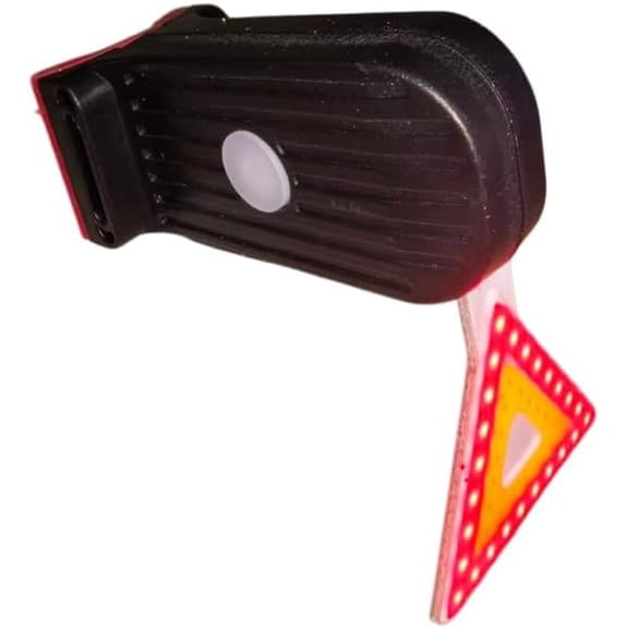 for Bicycle Lights, Charging Mountain Creativity Bike Riding Warning Triangle Round Five Pointed Star Heart Equipped Tail Light