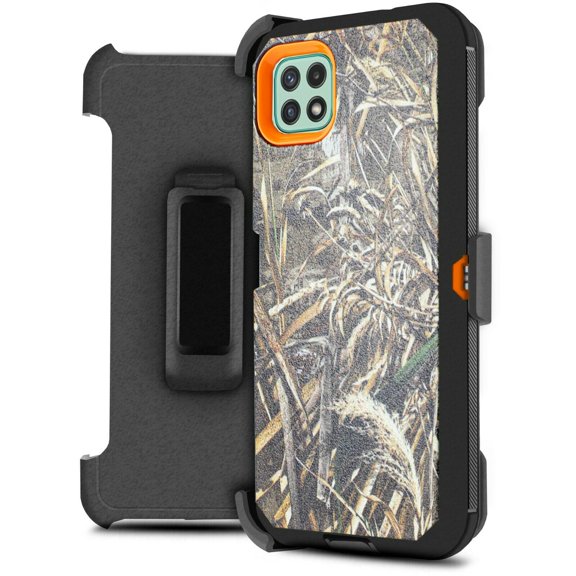for Boost Celero 5G/ Samsung Galaxy A22 5G (NOT FIT A22 4G) Case Heavy Duty Shock Absorption Kickstand Armor Case with Belt Swivel Clip Holster Cover