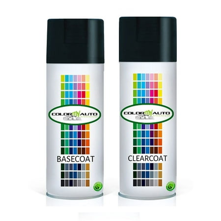 for Buick Allure 2010 Dark Labyrinth Metallic 707S Base Coat & Clear Coat Aerosol